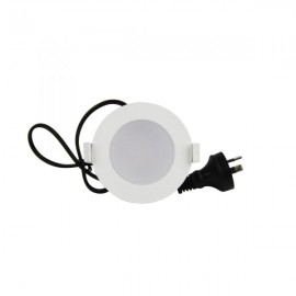 Oriel Lighting-AURORA.8w Dimmable LED Downlight White Frame 